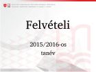 A 2015/2016-os tanévre felvett tanulók listája